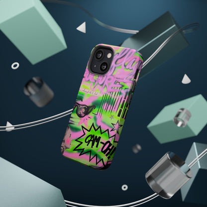MagSafe "green camo" airbrush iPhone case