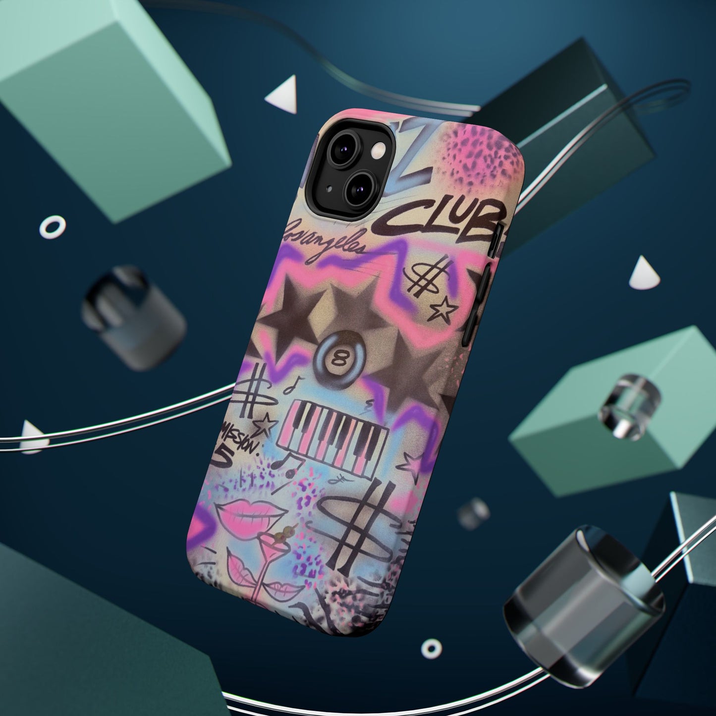 MagSafe "jazz club" airbrush iPhone case