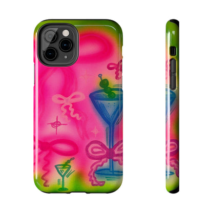 "bow martini" airbrush iPhone case