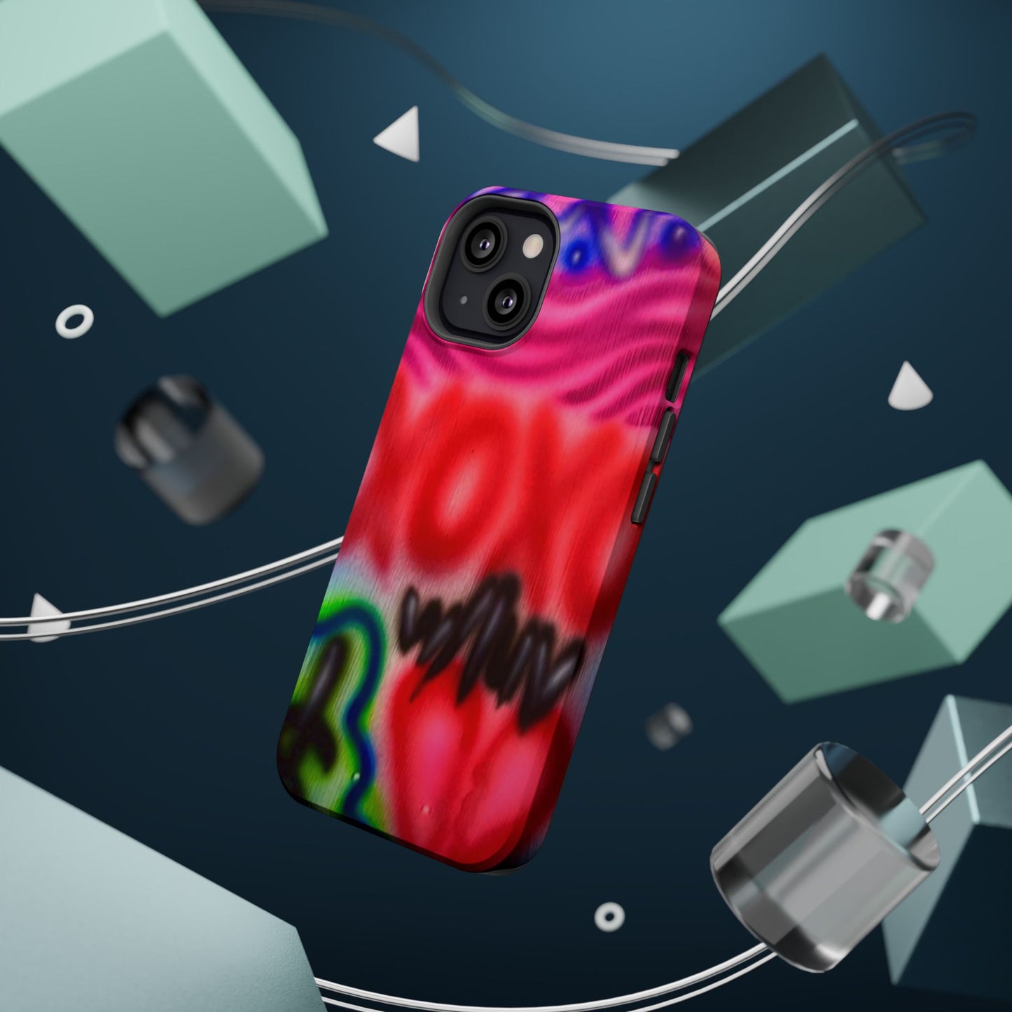 MagSafe Airbrush-iPhone-Hülle „with luv, xoxo“