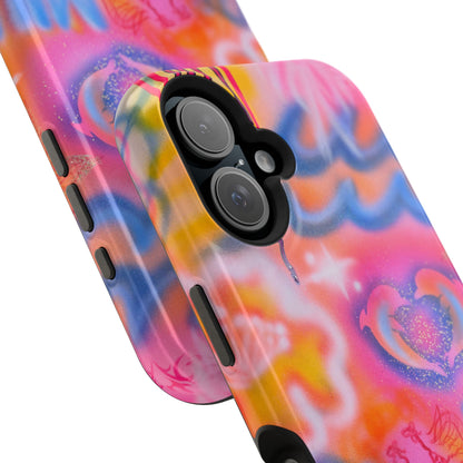 "mornings in malibu" MagSafe airbrush iPhone case