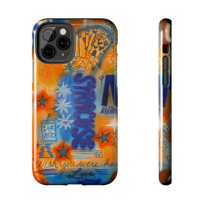 "syracuse" airbrush iPhone case