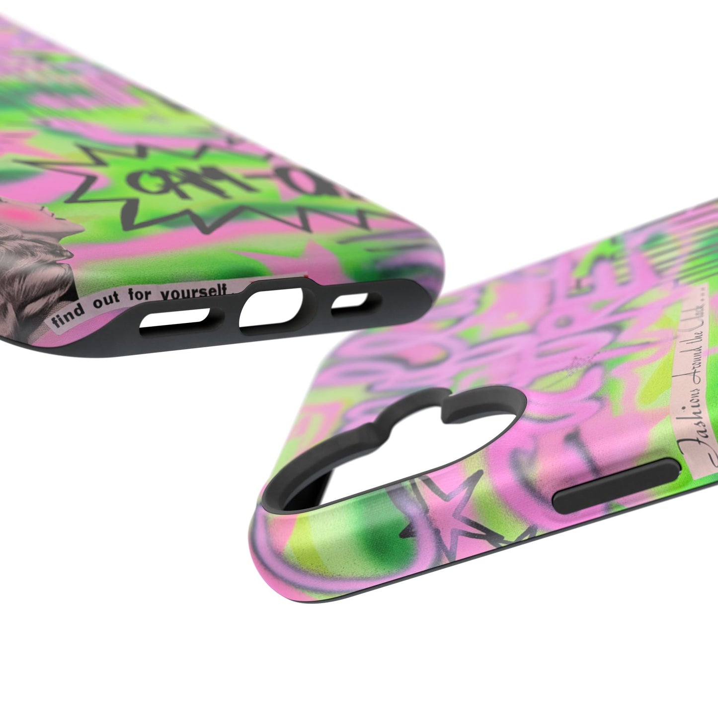 MagSafe "green camo" airbrush iPhone case