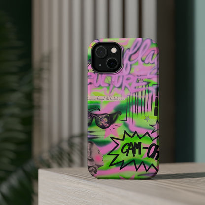 MagSafe "green camo" airbrush iPhone case