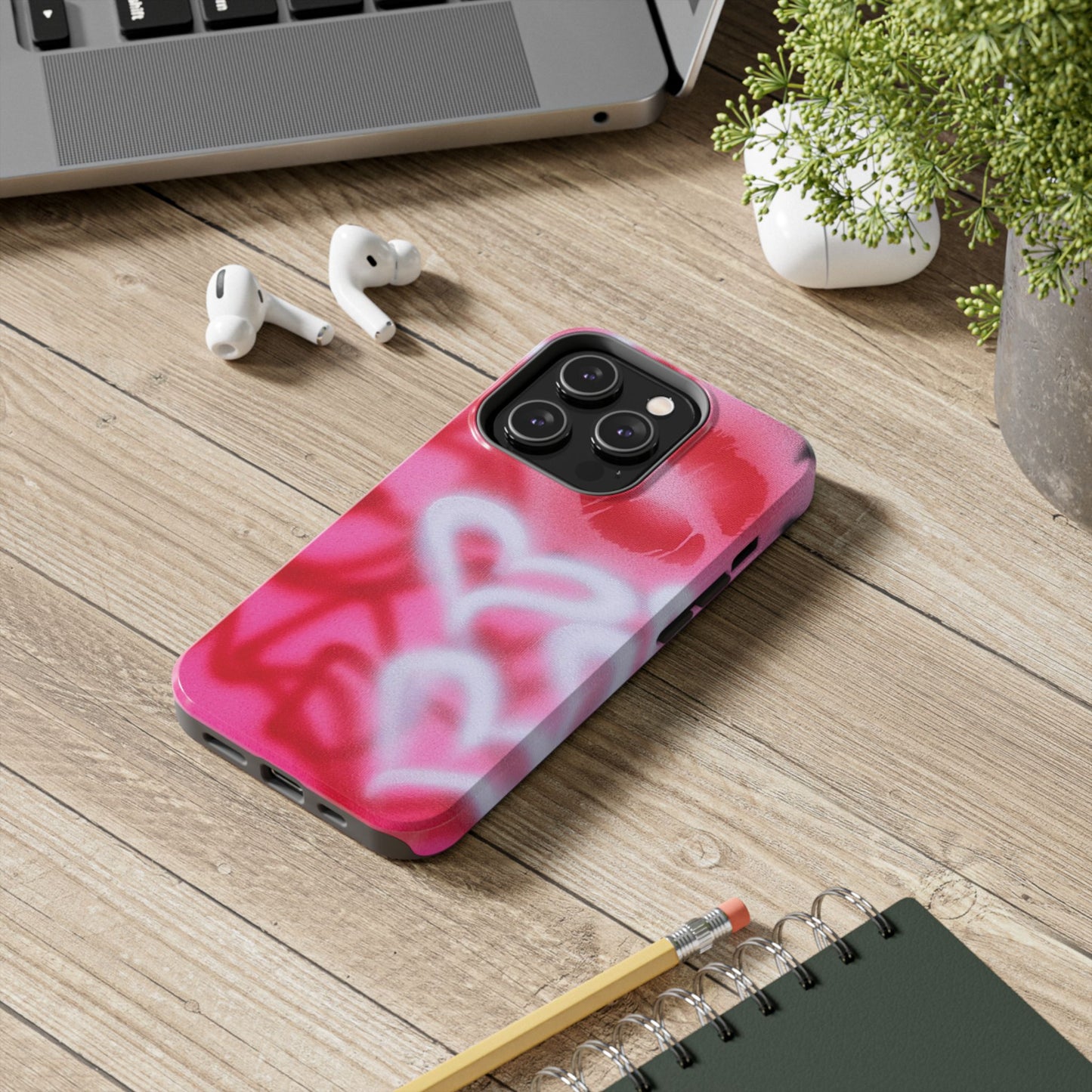 "romantic rush" airbrush iPhone case