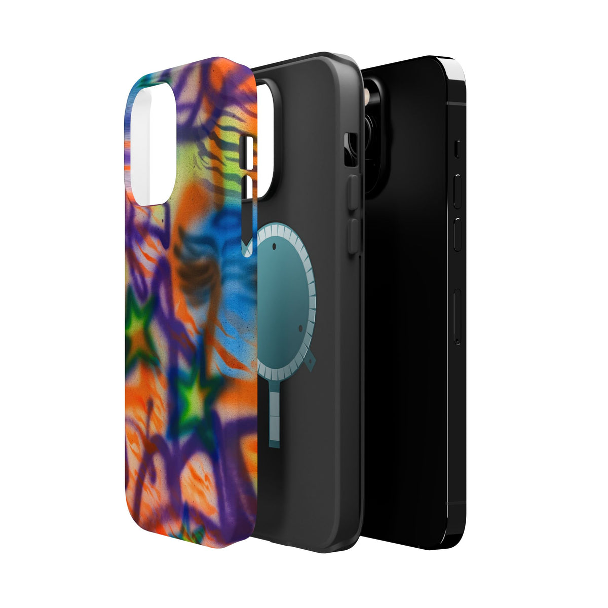 MagSafe "streetwear angel" airbrush iPhone case