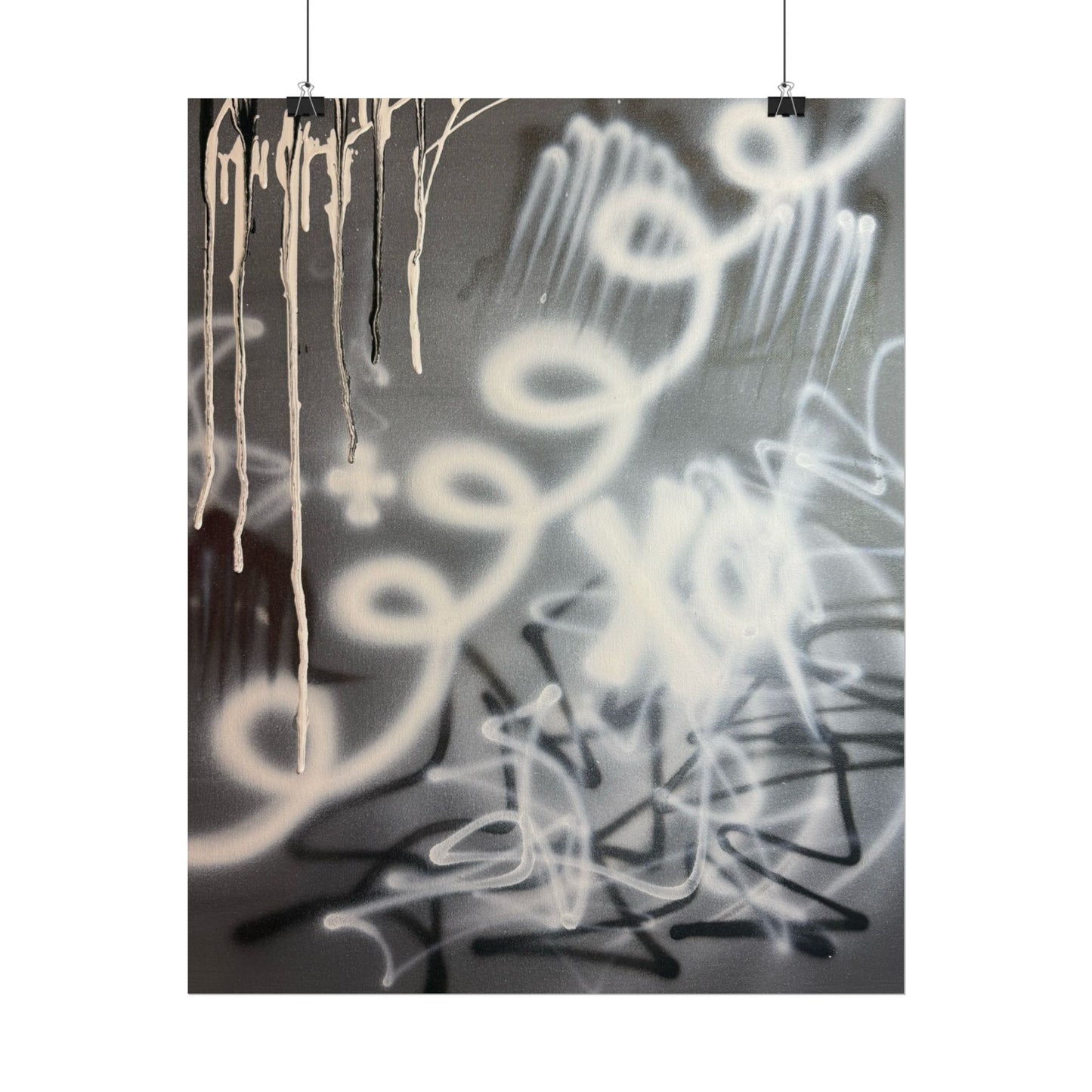"spatial blur" airbrush rolled print