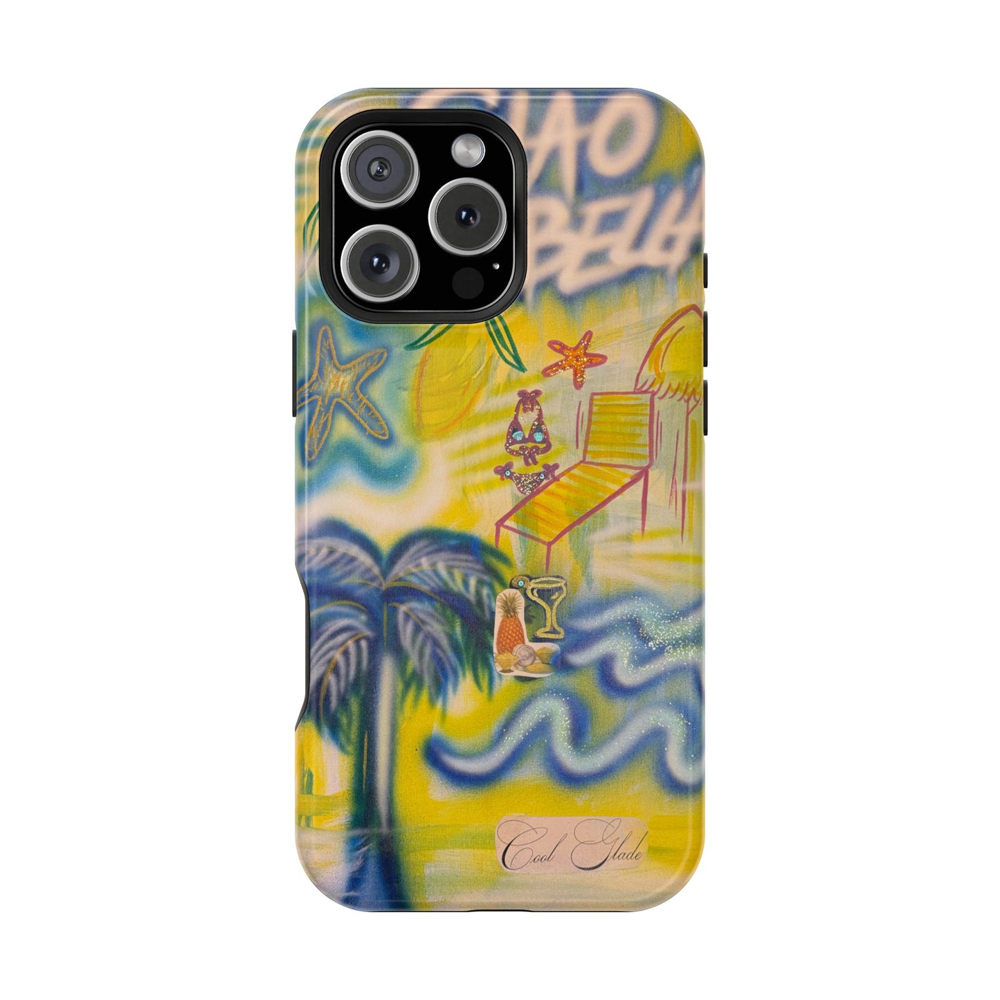 MagSafe "ciao bella" airbrush iPhone case
