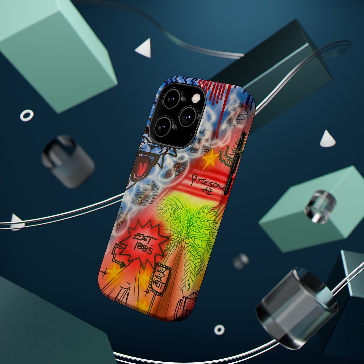 MagSafe Airbrush iPhone-Hülle „Tucson, AZ“
