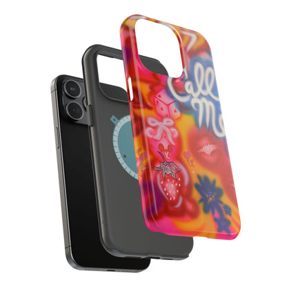 MagSafe "CALL ME!" airbrush iPhone case