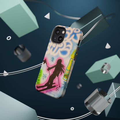 MagSafe "winter escape" airbrush iPhone case
