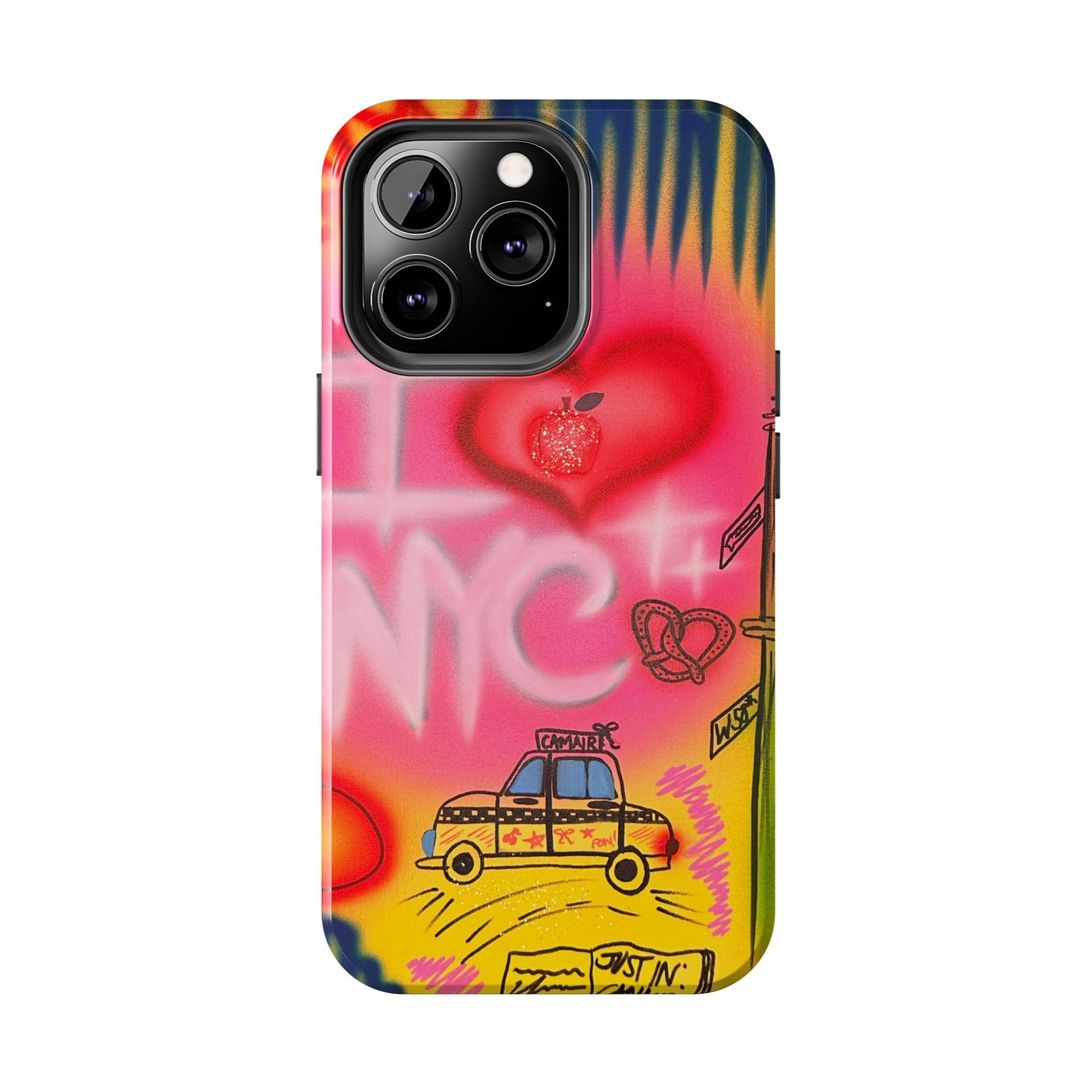 "in the city" airbrush iPhone case