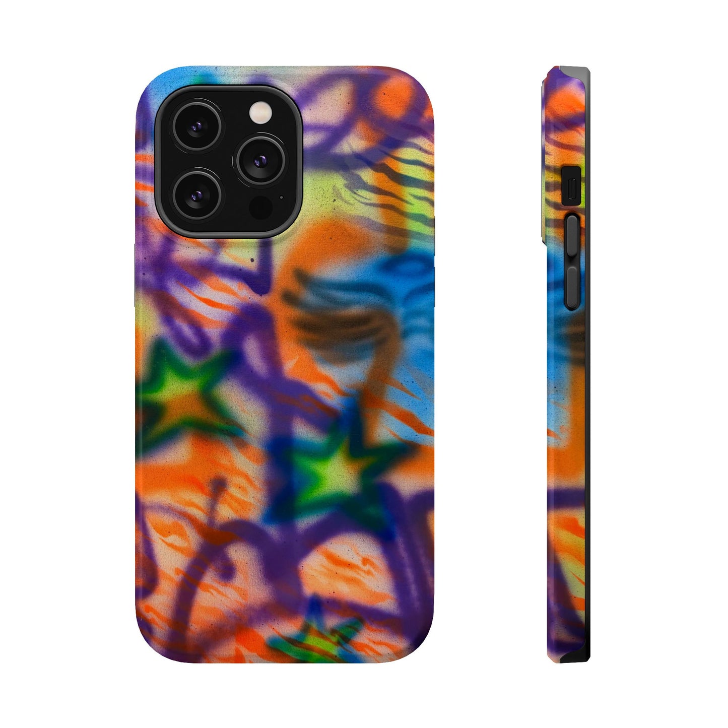 MagSafe "streetwear angel" airbrush iPhone case