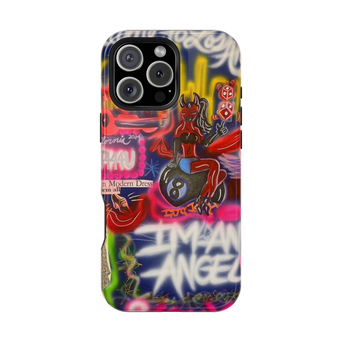 MagSafe "im an angel" airbrush iPhone case