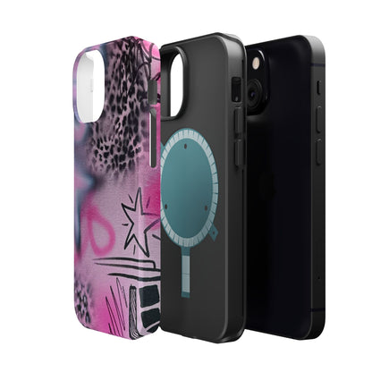 MagSafe "onyx cheetah" Airbrush iPhone Hülle