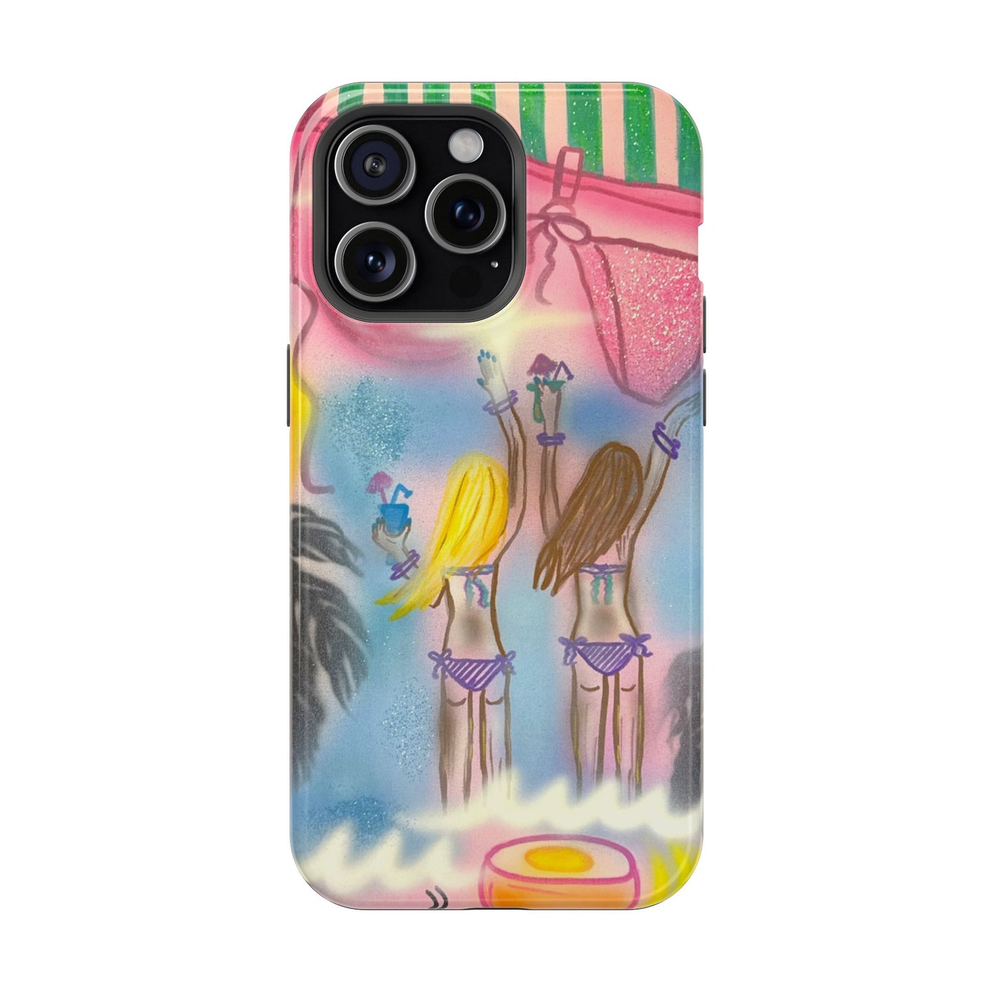 MagSafe "kinis & tinis" Airbrush iPhone Hülle