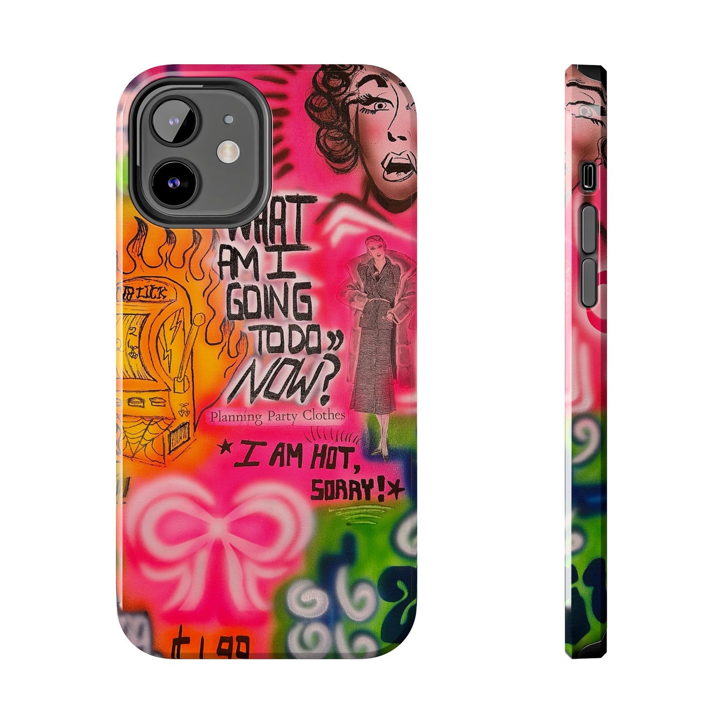 "out of luck" airbrush iPhone case
