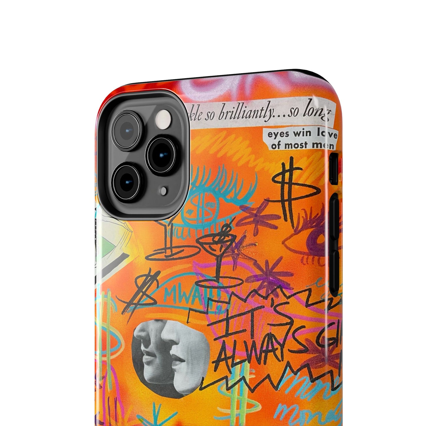 "young, rich, hot!" airbrush iPhone case
