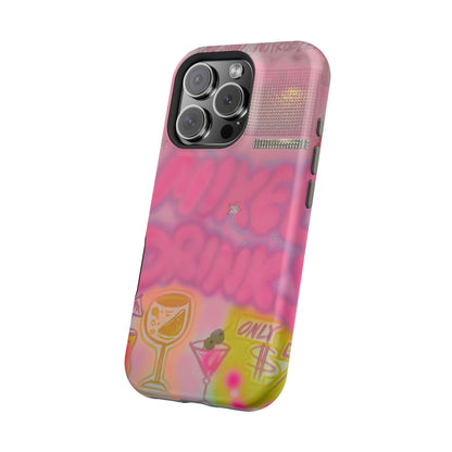 MagSafe "mixed drinks" airbrush iPhone case
