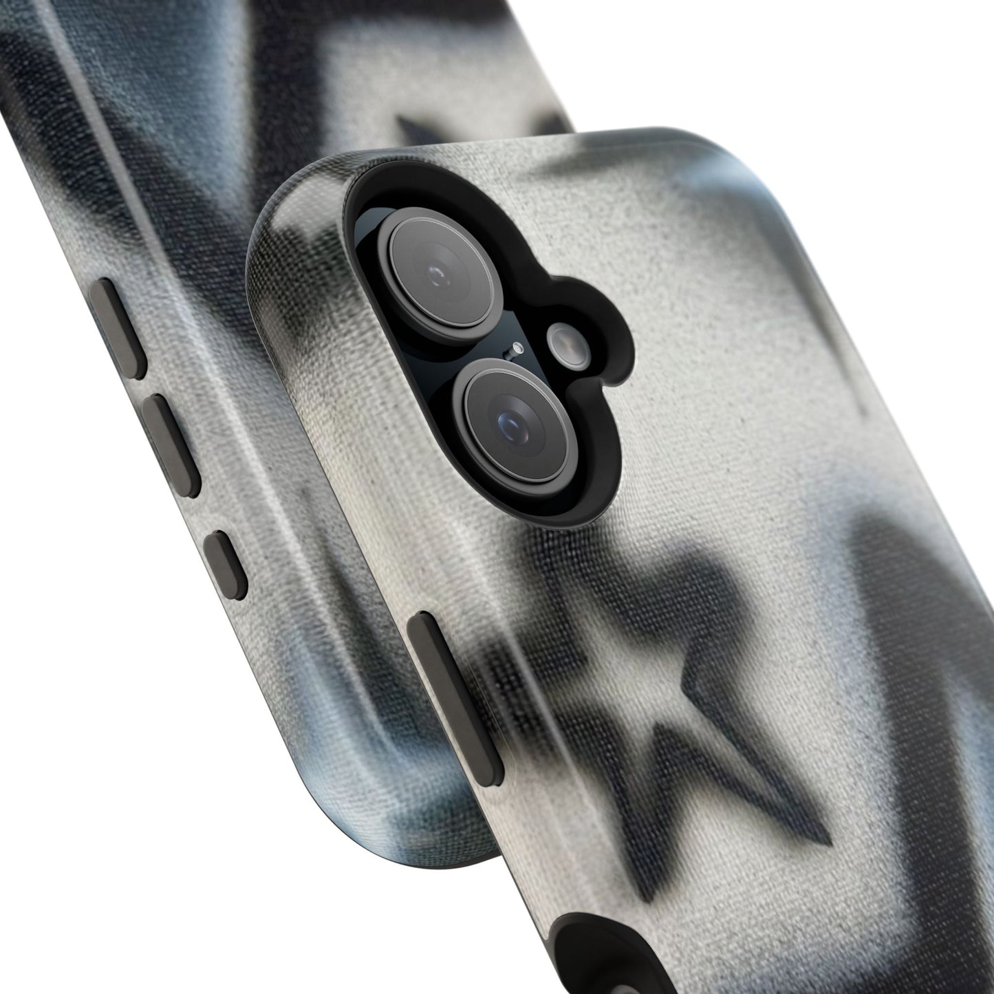 MagSafe "black & white stars" airbrush iPhone case