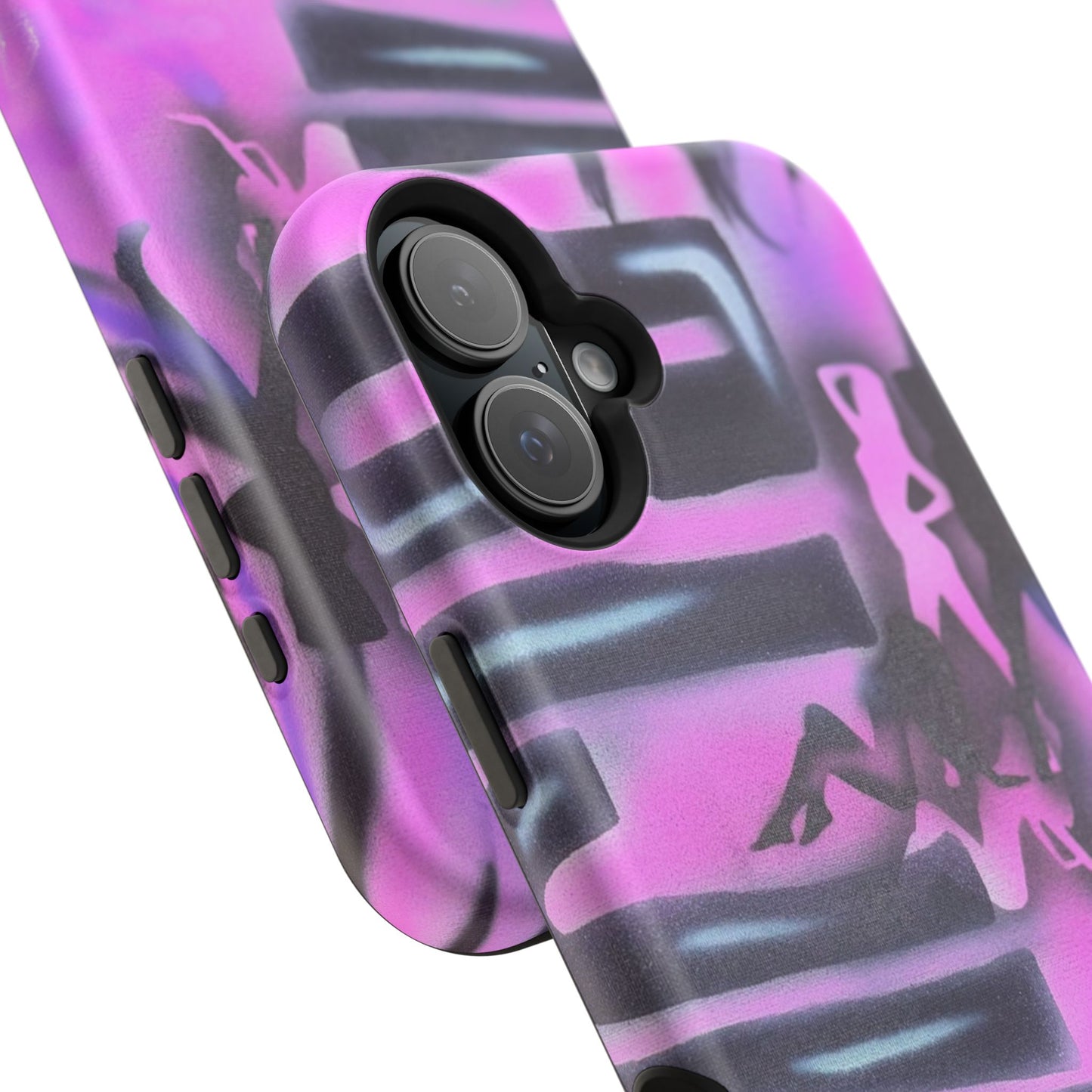 MagSafe "neon nights" airbrush iPhone case