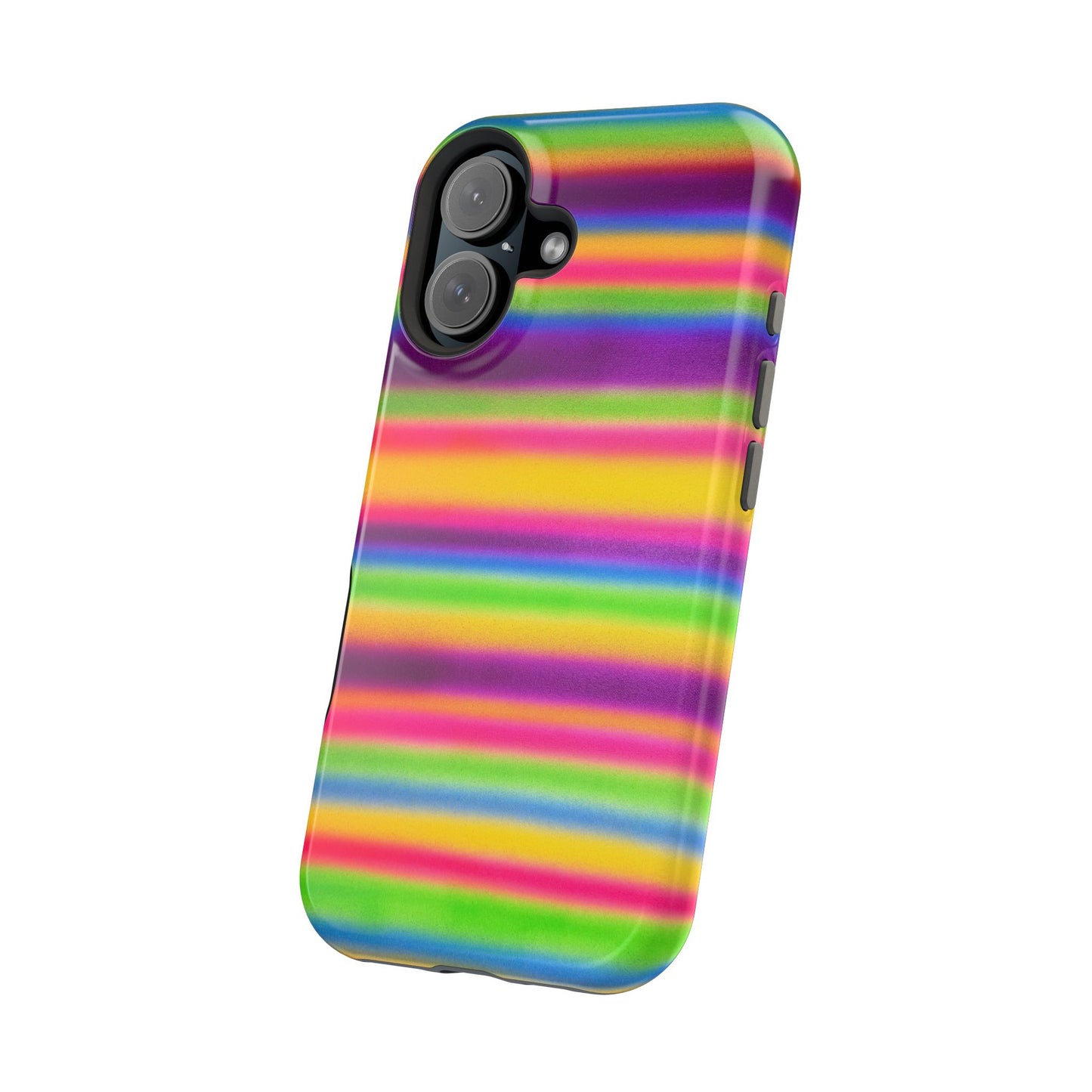 MagSafe "colorful stripes" airbrush iPhone case