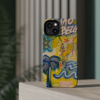 MagSafe "ciao bella" airbrush iPhone case
