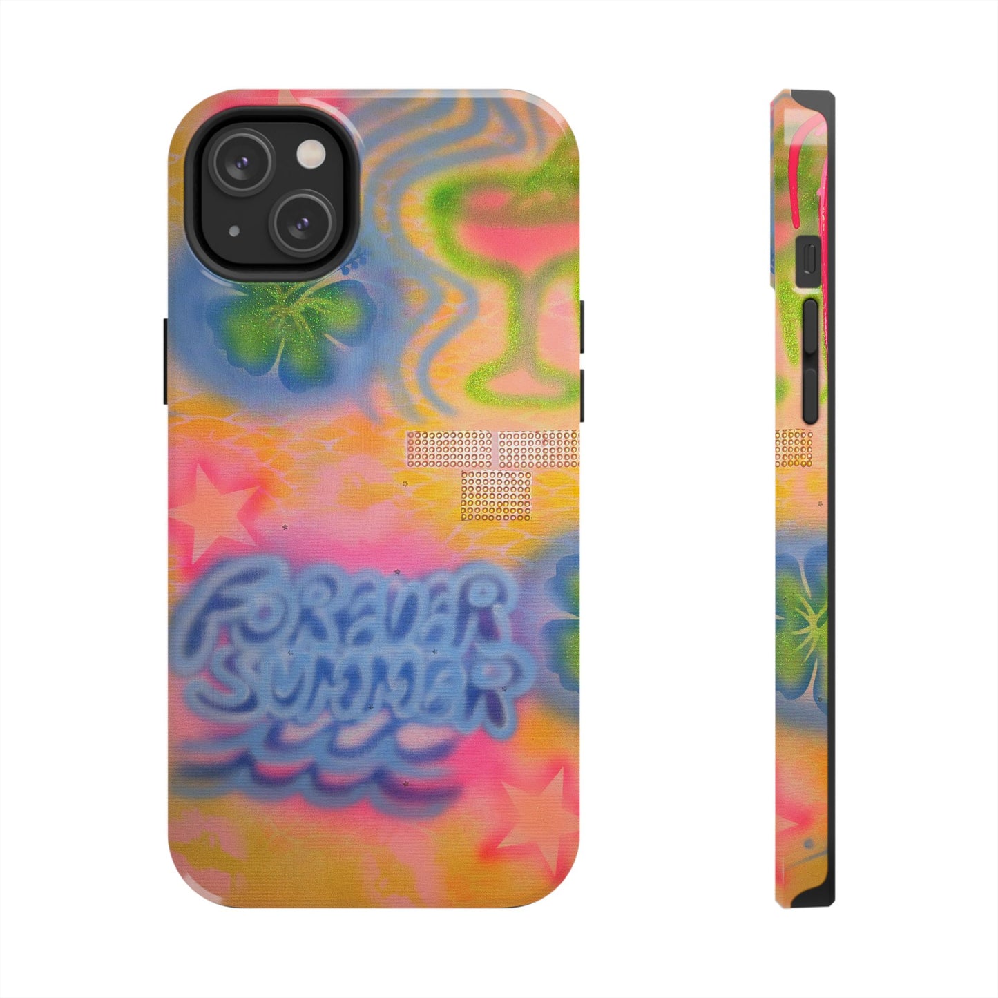 "forever summer" airbrush iPhone case