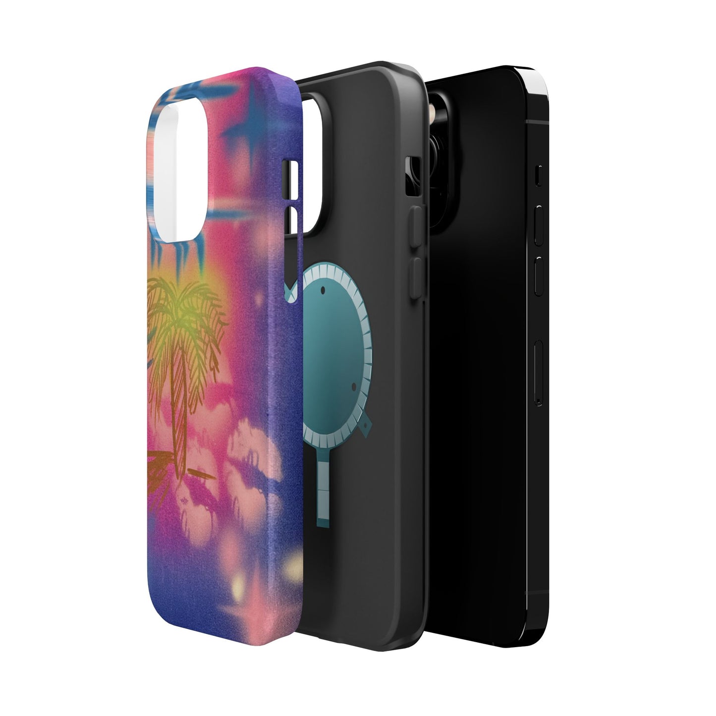 MagSafe "glowy night" airbrush iPhone case