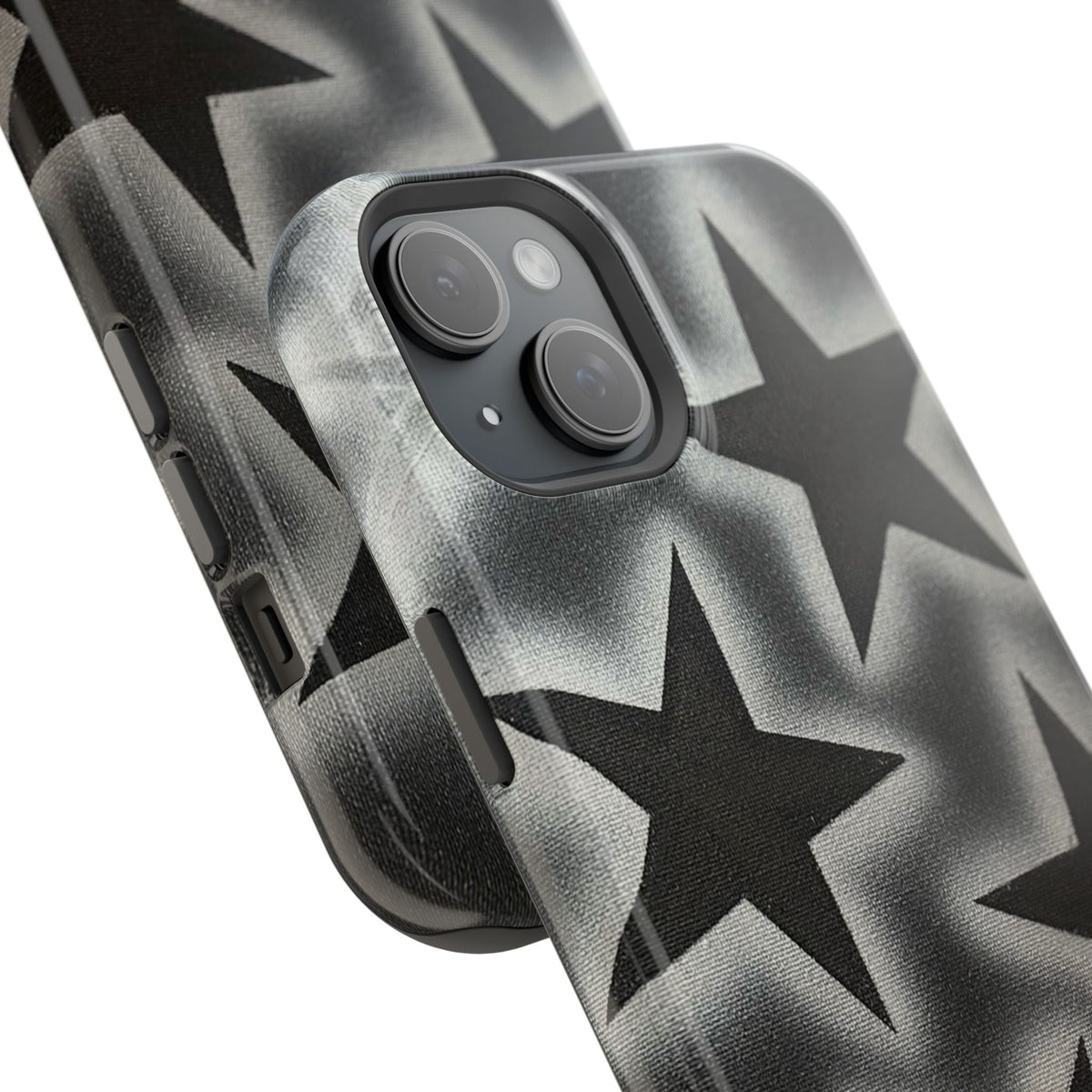 MagSafe "chrome stars" airbrush iPhone case