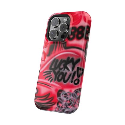 MagSafe „lucky you! pt. 2“ Airbrush iPhone Hülle