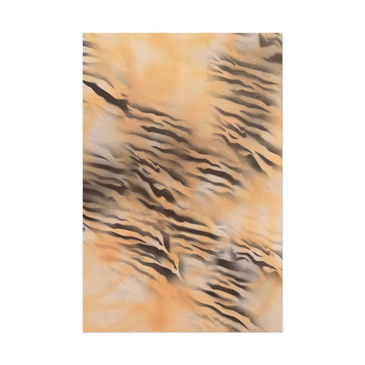 "neutral tiger" airbrush rolled print