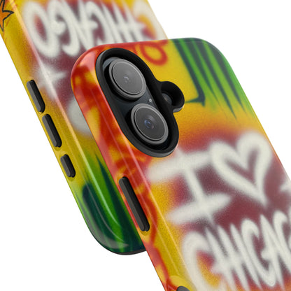"chicago" airbrush iPhone case