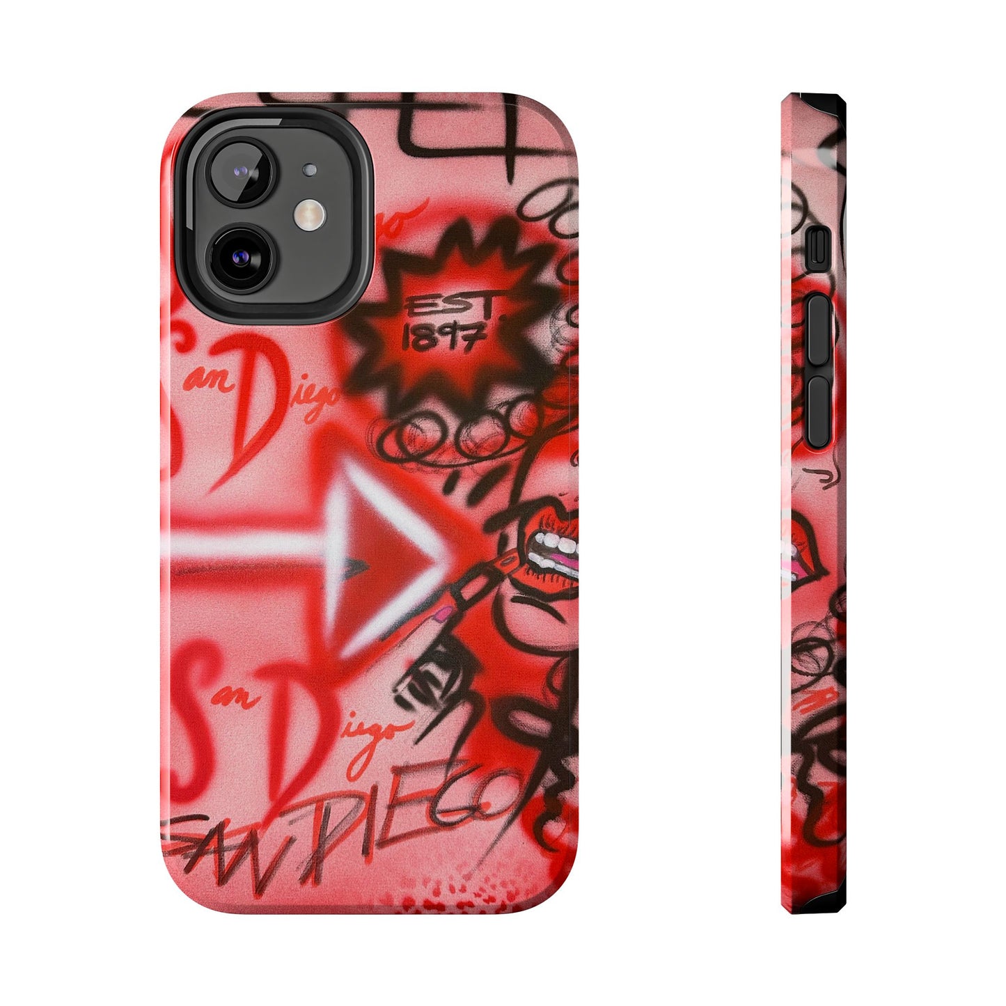 "san diego" airbrush iPhone case