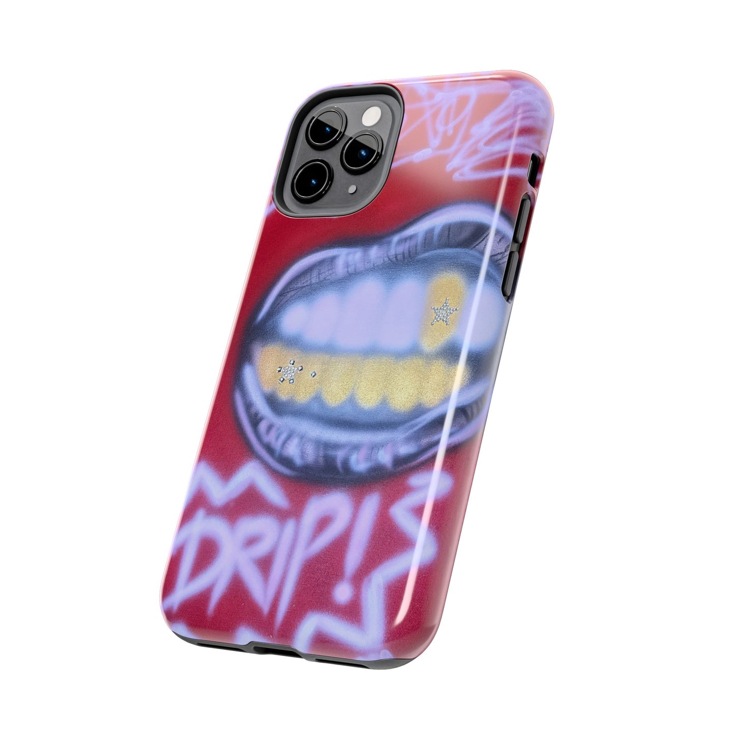 "tooth drip" airbrush iPhone case