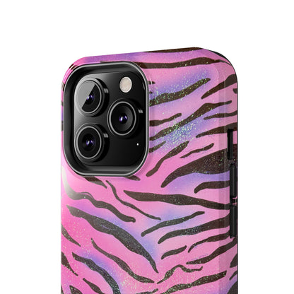 "glitter zebra" airbrush iPhone case