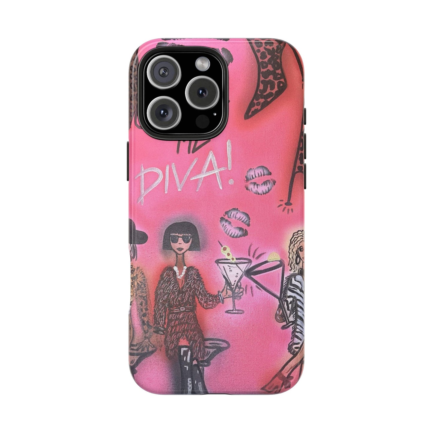 "party diva" airbrush iPhone case