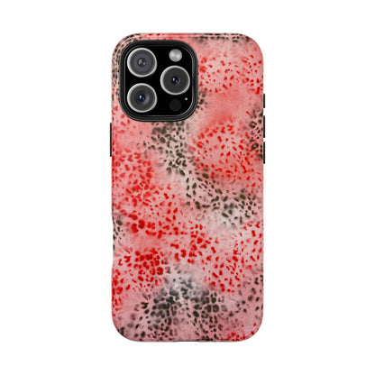 "red cheetah" airbrush iPhone case