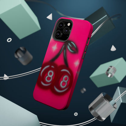 MagSafe "cherry 8ball" airbrush iPhone case