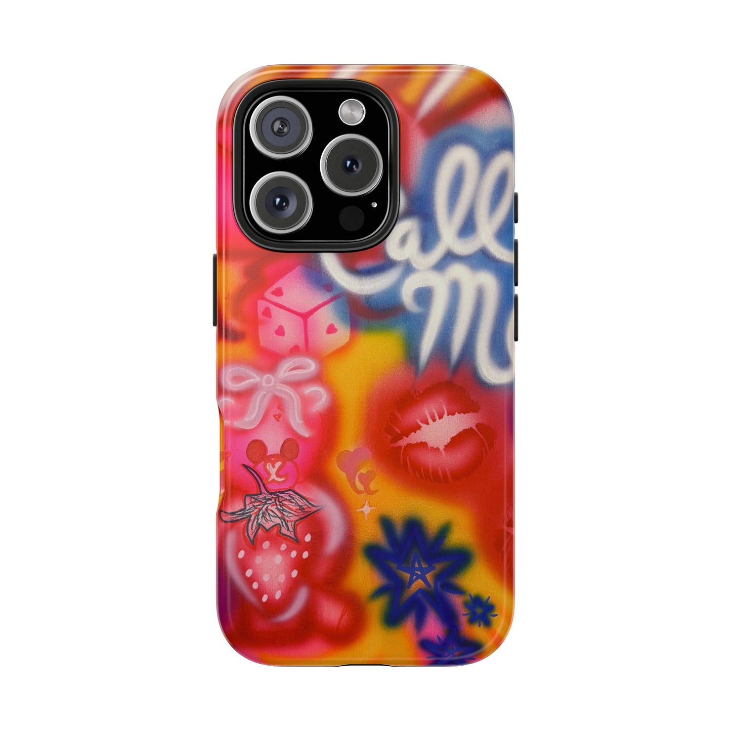 "CALL ME!" airbrush iPhone case
