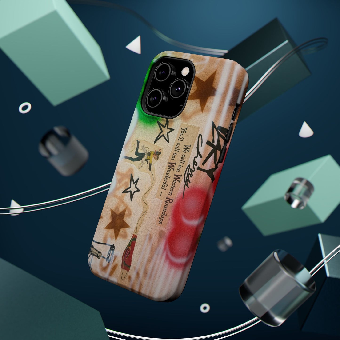 MagSafe "very cherry" airbrush iPhone case