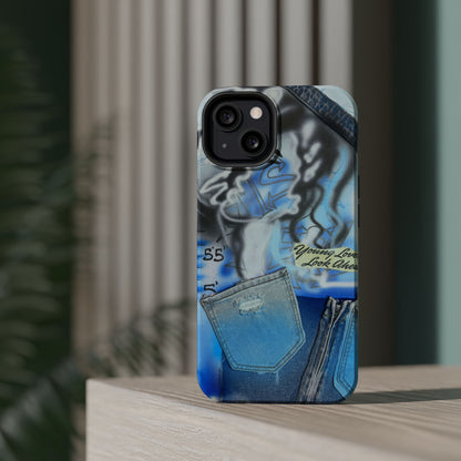 MagSafe "young lovers" airbrush iPhone case