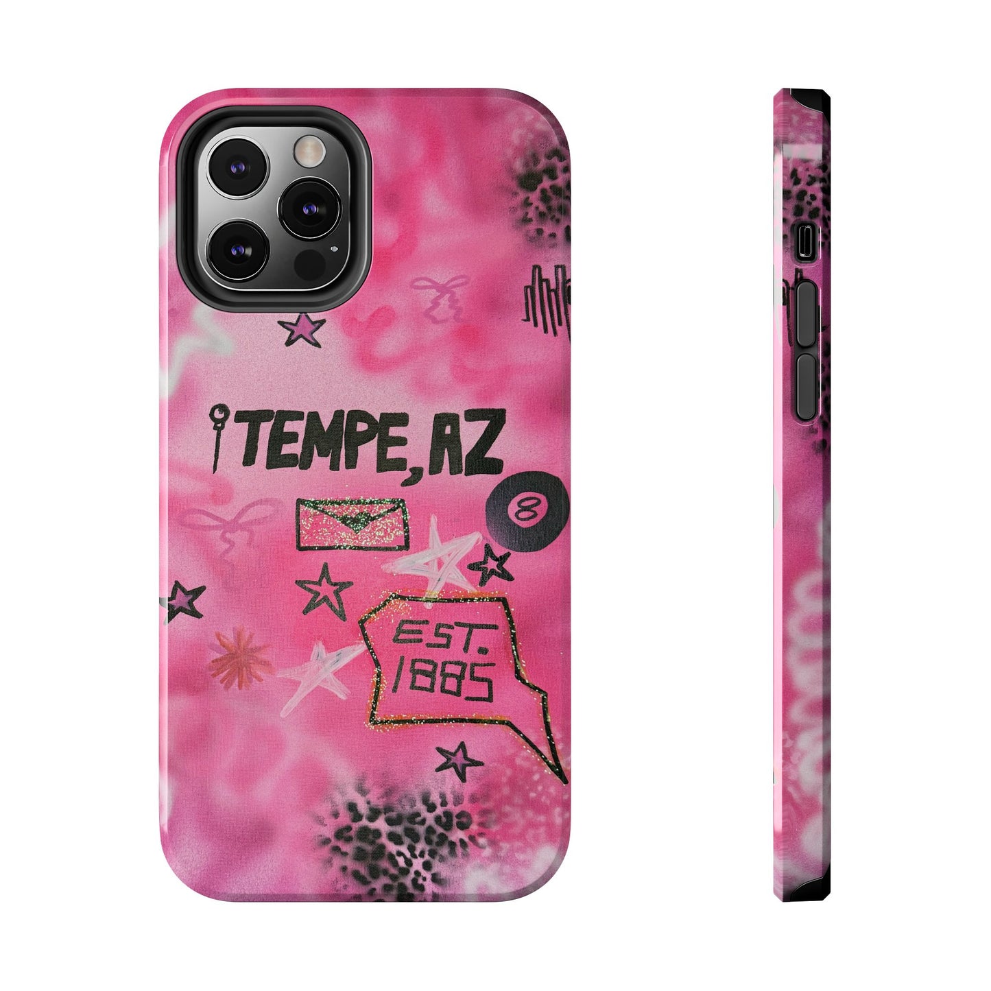 "tempe, az pt. 2" airbrush iPhone case