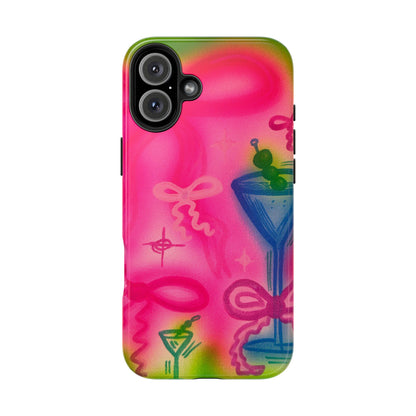 "bow martini" airbrush iPhone case