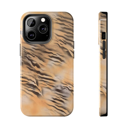 neutral tiger airbrush iPhone case