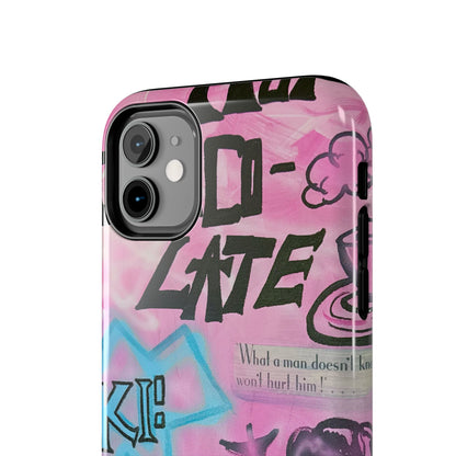 "avant le ski" airbrush iPhone case