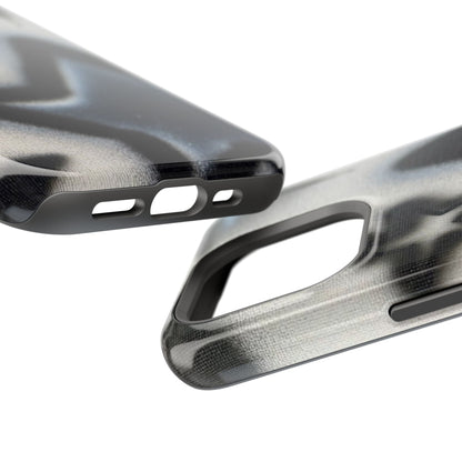 MagSafe "black & white stars" airbrush iPhone case