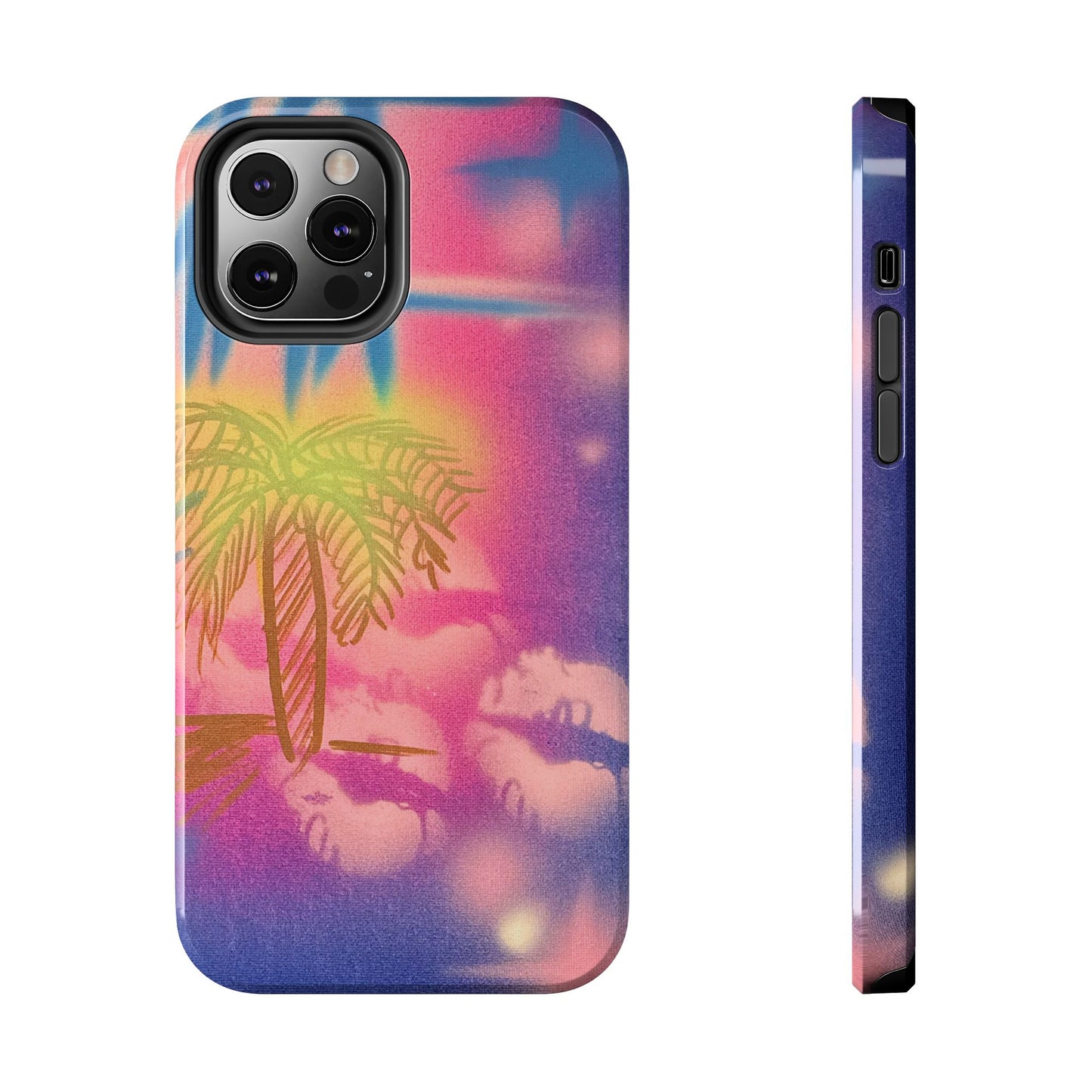 "glowy night" airbrush iPhone case