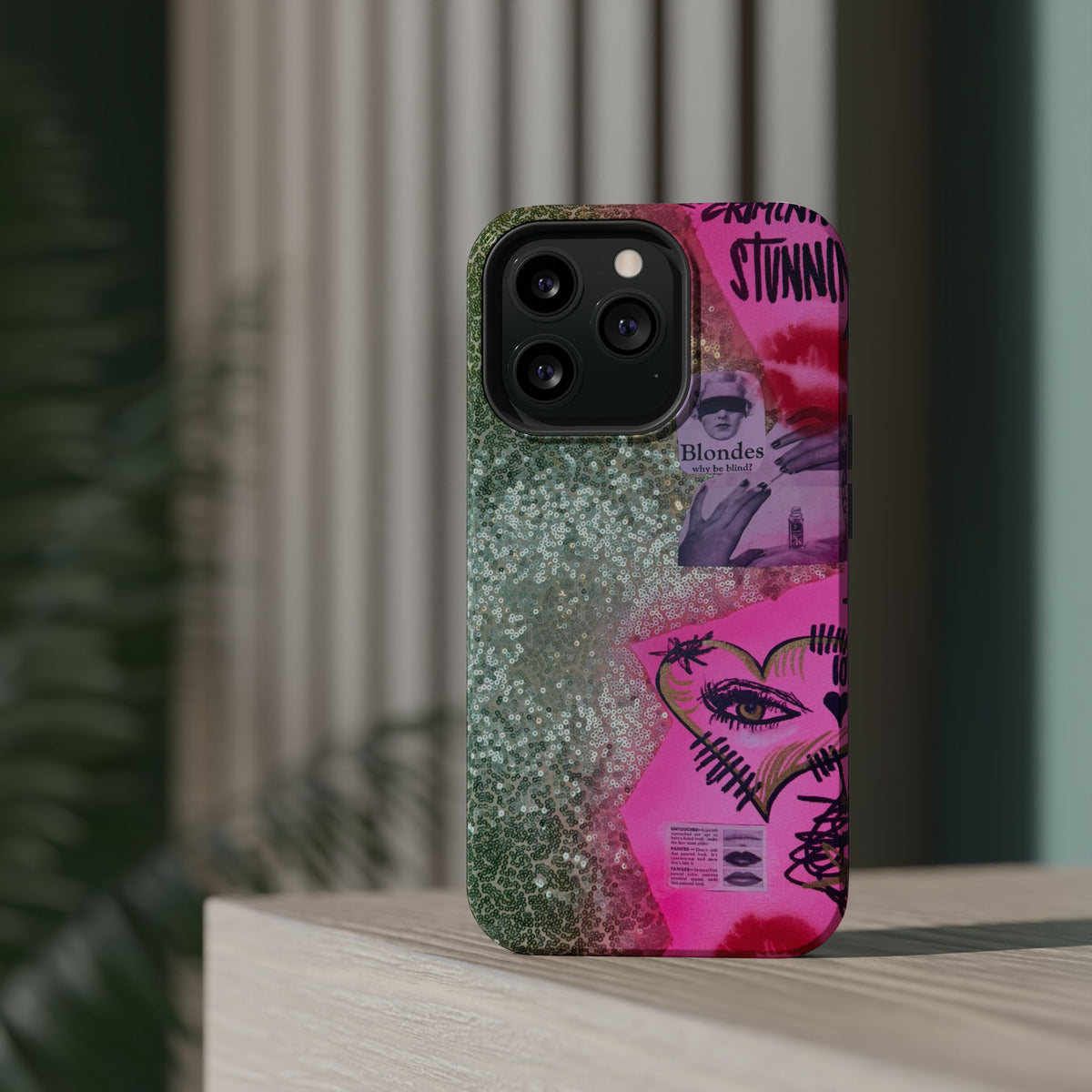 MagSafe "glitter gloss" airbrush iPhone case