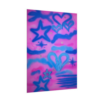 "blue camo" airbrush rolled print